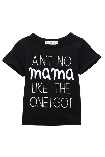 drool Tricou copii negru "Ain't No Mama"" (Marime: 100)"