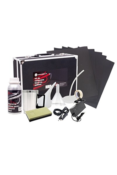 Automobilus Kit restaurare faruri cu polimer lichid - include 600ml substanta