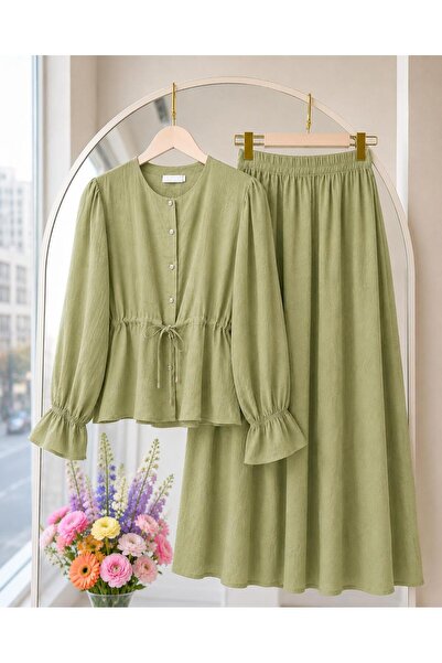 MODA VEDAT Ženski set suknje sa vezanjem u struku -0650