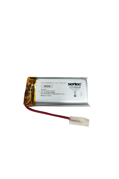 Genel Markalar Sertec 602040 3.7V 450 mAh Li-Polymer Pil (Devreli/1.5A)