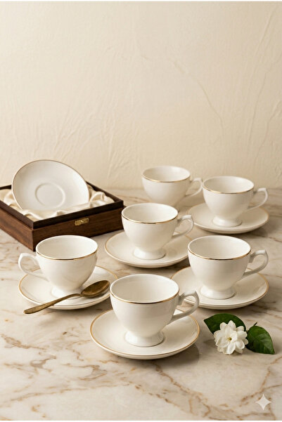 Generic Tea Cups and Saucers Set with Elegant Floral Patterns for High-End Di...