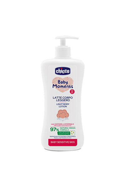 Chicco Lotiune dermatologica fluida pentru corp Baby Moments Sensitive, 500ml...