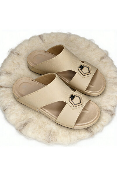 SAUDI STEPS Men's Elegant Eid Collection Traditional Leather Sandals
