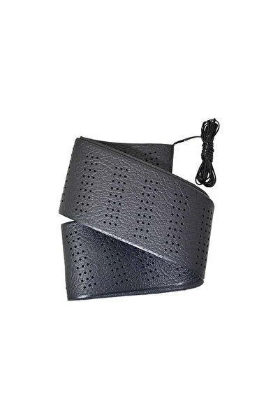 OEM Husa volan auto, textil, cu snur, marime M 38 cm, Rosu
