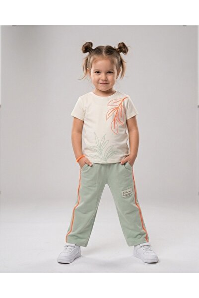 Egelite Girl's Summer Clothes 2-3-4-5-6 Years Old 2-Piece Summer Set with Pan...