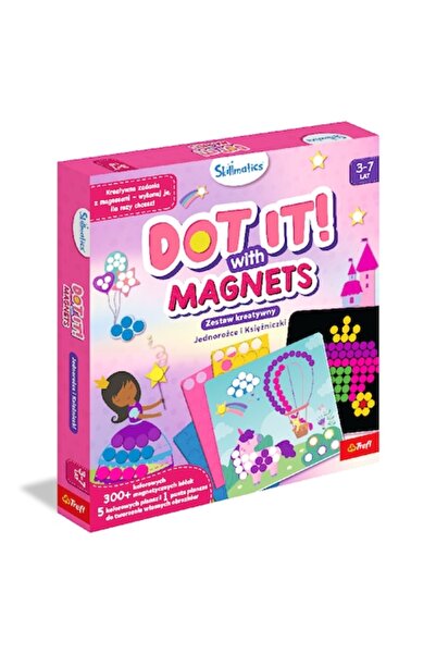 Trefl Joc magnetic creativ Skillmatics - Unicorni și Prințese, 5 plăci, peste...