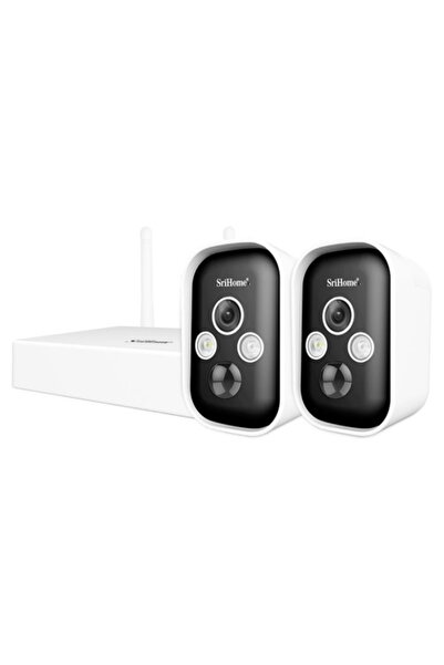 Sricam Srihome SH033 Πακέτο 2 καμερών 3MP με μπαταρία και κέντρο Wi-Fi (αυτον...