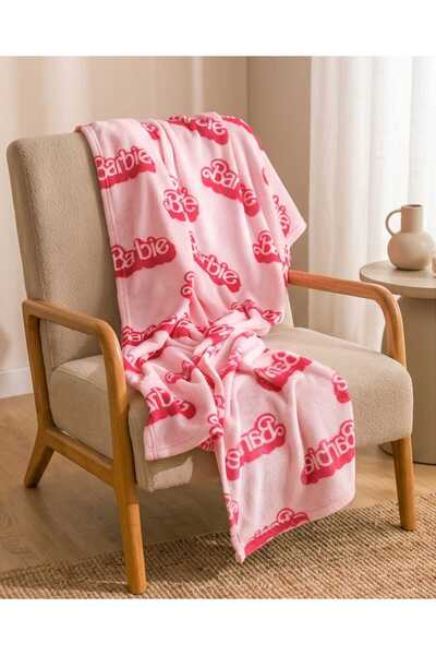LCW STEPS Pink Barbie Printed Tv Blanket 100X150 cm