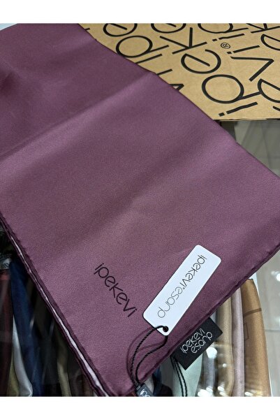 ipekevi Plain Twill Silk Scarf Dried Rose 01116