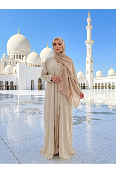 Markasız ucuz Medine İpeği Taş işlemeli Abaya