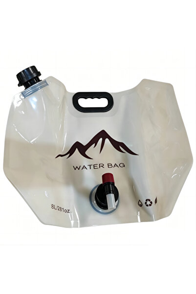Yallabena Portable 8L Foldable Water Bag With Spout BPA Free Leakproof Water ...