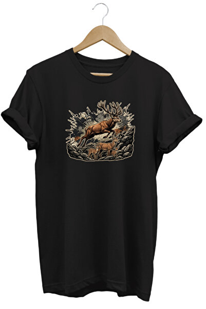 remonz Exclusive Wild Nature Collection Majestic Moose Premium T-Shirt