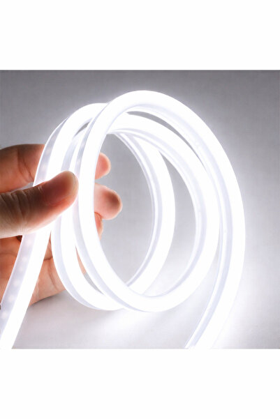 KOMPLİKE 3 Metre Neon Beyaz 6500K Kesilebilir 220 V Tak Çalıştır Dekoratif Es...