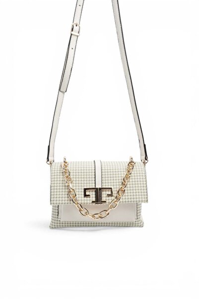Silver Polo Green - Bone Crow's Feet Plaid Women's Crossbody Bag Sp1148