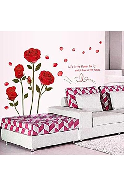 The Bros Red Rose Wall Sticker Mural Decal Diy Home Living Room Art Decor Diy...