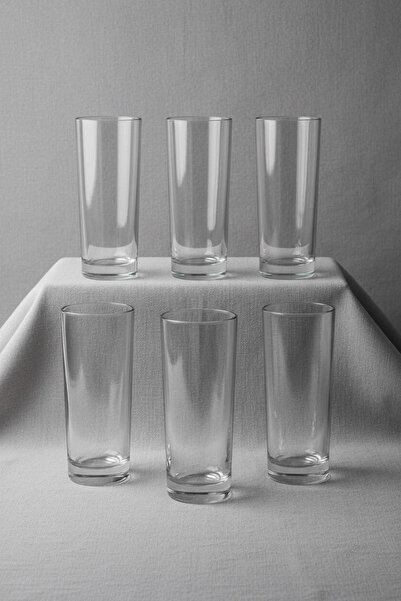 LAV Suma Lemonade Glass Set of 6 – Transparent Glass Soft Drink Glass 190 ml