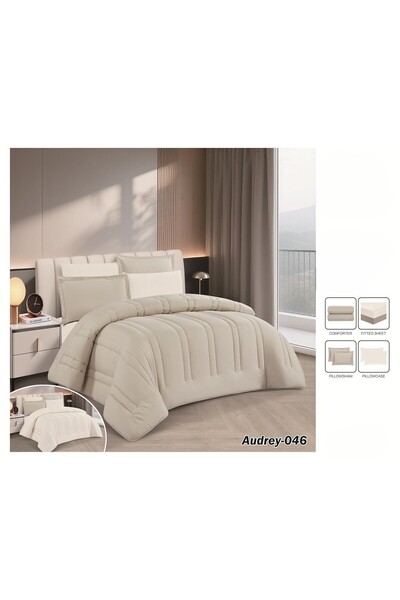 ALMIAAD Summer Plain Double-Sided Duvet Cover Set, Full Filling, Royal, 4 Pie...