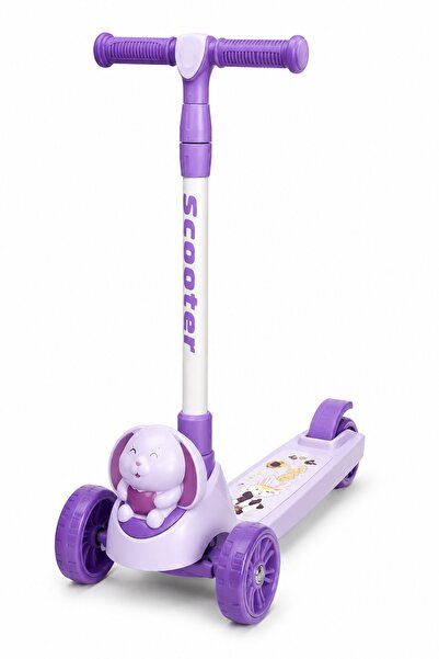DAT Purple 3 Wheel Bunny Kids Scooter with LED Light Up Wheels, DAT, Ages 3-1...