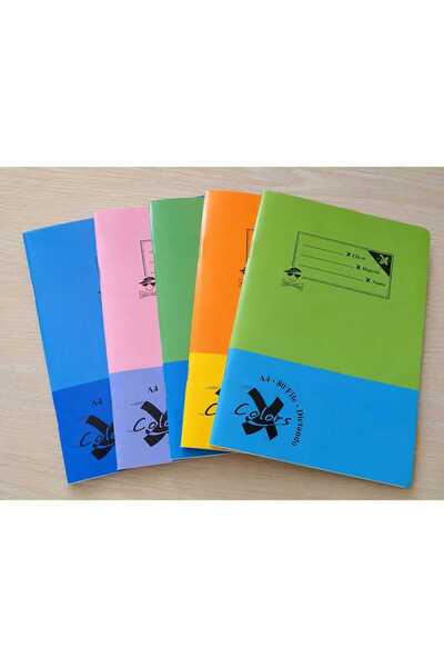 Home Set 5 caiete A4 dictando – 80 file, culori diverse