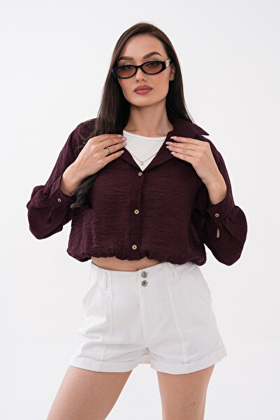 Mega Life Tulle Modal Shirt with Neckline Detail and Athlete Style