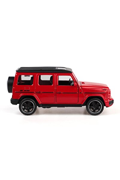 Vardem Kut.çek bırak 1:32 Işıklı Ve Sesli Metal Jeep - Kırmızı