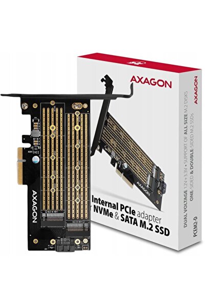 Axagon Adaptor intern PCIe x4 pentru M.2 PCI-Express + M.2 SATA + SATA