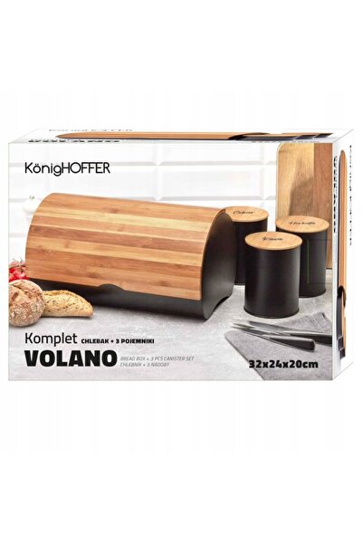 Konighoffer SET CHLEBAK CU RECIPiente MODERN CAFEA ZAHĂR CEAI NEGRU