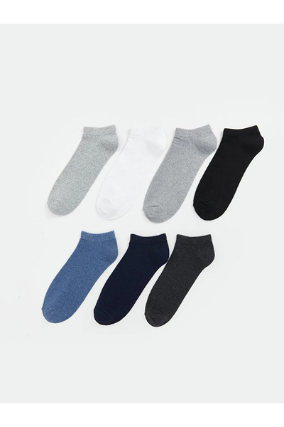 LC Waikiki Mixed Basic Boys' Booties Socks 7-Piece Set