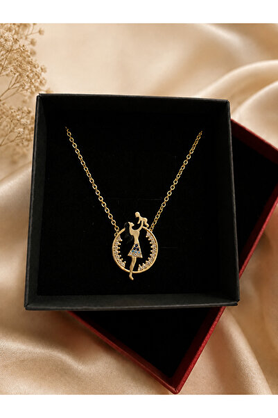 PULİNİN DÜKKANI Elegant Necklace with Mother and Child Figures – Meaningful G...