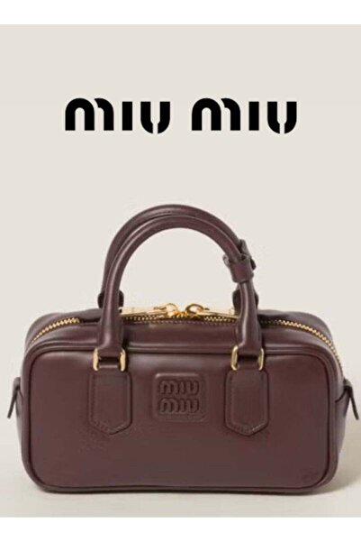 MIU Master Arcadie Leather Crossbody Hobo Handbag Women Camera With Top Handl...