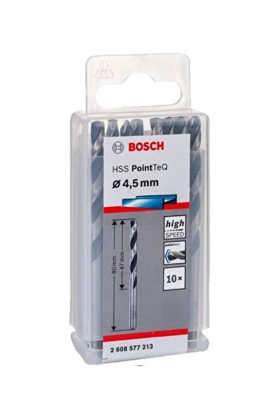 Bosch HSS PointTeQ Matkap Uç Metal 4.5x47x80mm 10 Parça