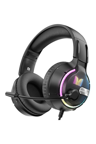 MONSTER Casti Gaming 3.5mm Mission 320, RGB, 1.9m, Negru
