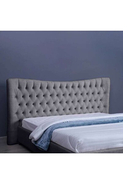 PAN HOME رأس سرير مارس شانيل رمادي L-180: ارتفاع 125 سم