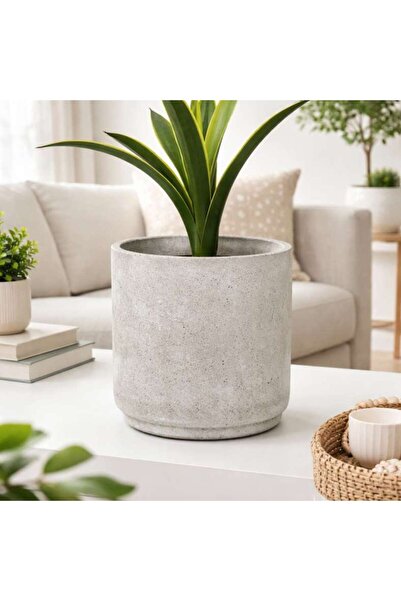 PAN HOME Kaylee Cement Planter 32x32cm- Grey
