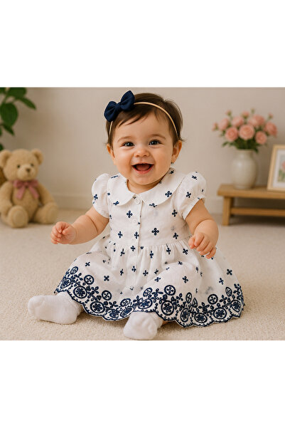 Cortigiani Girls Denim Blouse C/S, 18M