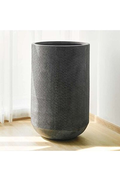 PAN HOME Sian Polyresin Planter 60x60x95cm - Grey