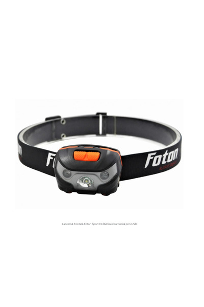 FOTON Lanterna frontala reincarcabila cu USB Foton® Sport HL5643