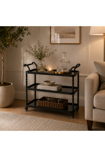 TRENDİ Modern Hospitality Cart (3 Tiers)