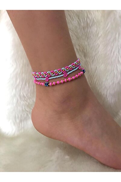 Beykan handmade 3-Piece Luck Series Anklet