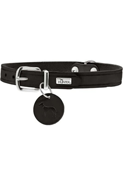 Hunter Zgardă de câine din piele Aalborg, Mărimea S, 42 cm