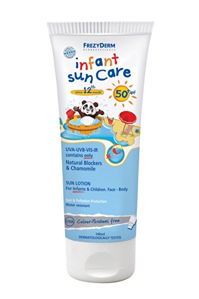 Frezyderm Αδιάβροχη Βρεφική Αντηλιακή Λοσιόν για Πρόσωπο & Σώμα SPF50+ 100ml