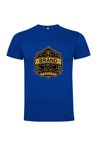 iLovePrints Luxury Gold Patch Logo Tshirt