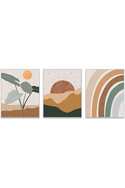 ESSESORIES Mid Century Modern Boho By Herzii Boho Music Poster Wall Art Set o...