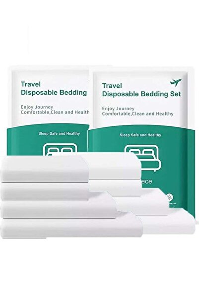 Haidue 1/2/4 Set Travel Disposable Bedding Sets - Each Set Includes 1 Fitted ...