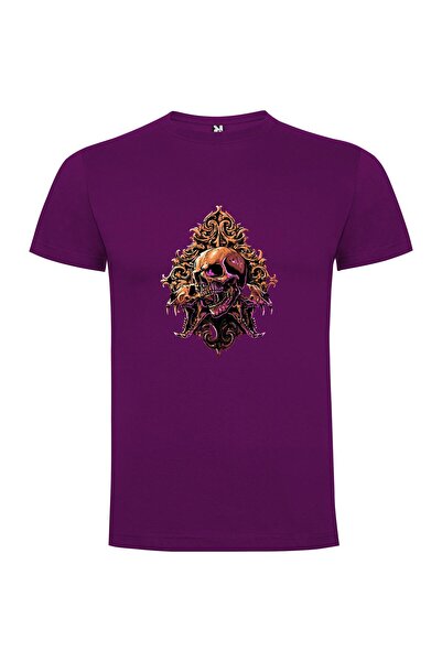 iLovePrints Demon Skull Adorned Fantasy Tshirt