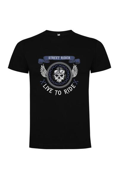 iLovePrints Street Rider's Skull Icon Tshirt