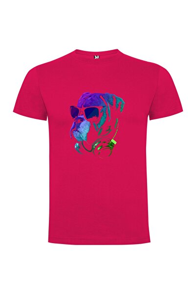 iLovePrints Pup DJ Synthwave Tshirt