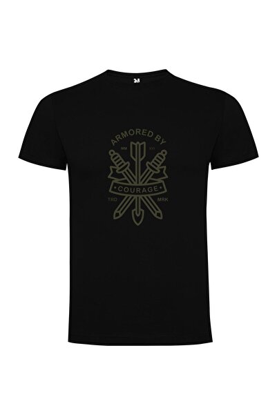 iLovePrints Courage Armor Design Tshirt
