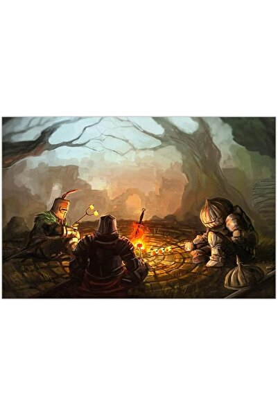 ESSESORIES Dark Souls Aesthetic Poster Wall Art Room Decor Self Adhesive