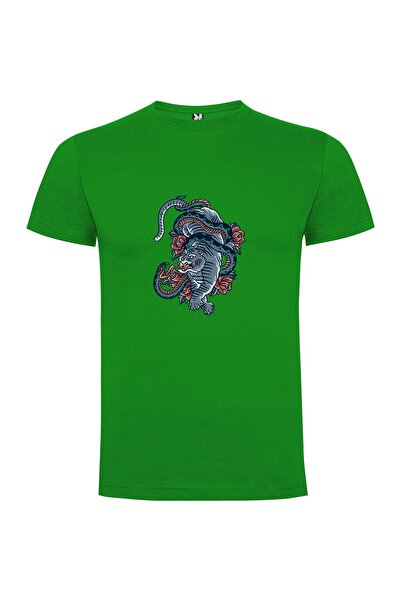 iLovePrints Hatted Serpent Illustration Tshirt